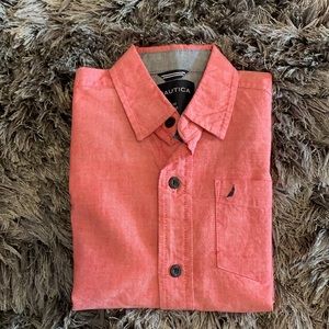 Náutica Size M 5/6 Button Down Shirt for Boys